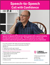 Speech-to-Speech-Flyer with happy man enjoying a phone call